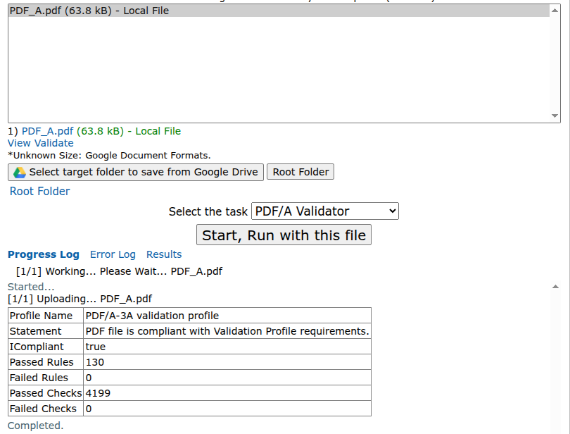 PDF/A Check